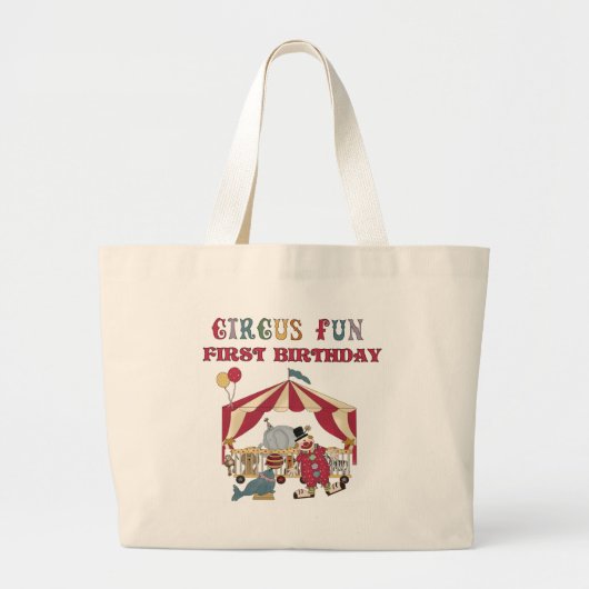 Grand Tote Bag Premier anniversaire de cirque (Devant)