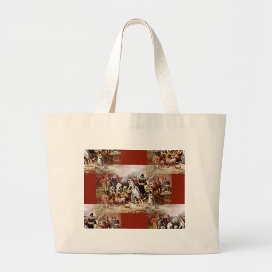 Grand Tote Bag première action de grâce (Devant)