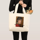 Grand Tote Bag Prenez-moi avec de la mousse de youRonn (Devant (produit))
