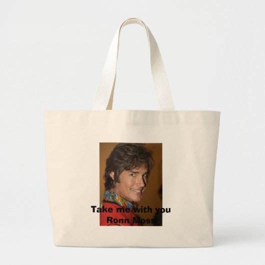 Grand Tote Bag Prenez-moi avec de la mousse de youRonn (Devant)