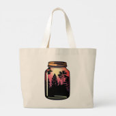 Grand Tote Bag Préserver la vie plus simple (Dos)