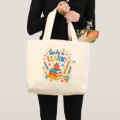 Grand Tote Bag Prêt à Apprendre (Devant (produit))
