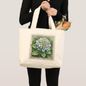 Grand Tote Bag Pretty Blue Bloom (Devant (produit))