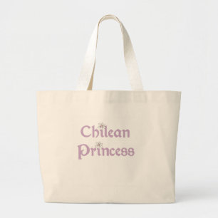 Grand Tote Bag Princesse de Chilien de marguerites