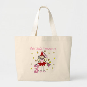 Grand Tote Bag Princesse féerique 3ème anniversaire