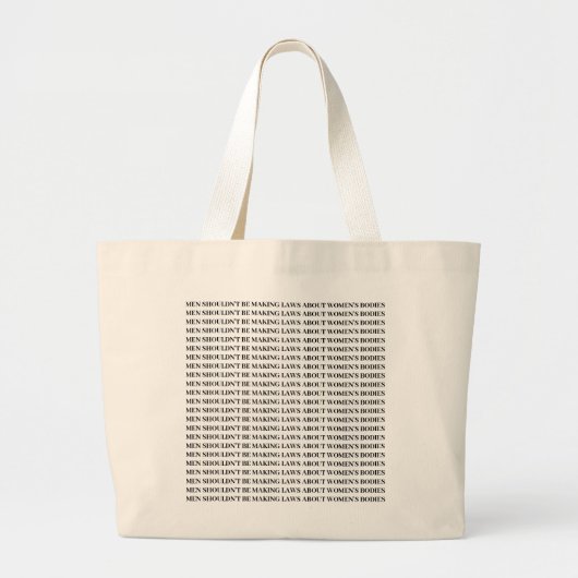 Grand Tote Bag Pro choix - Fourre-tout féministe (Devant)