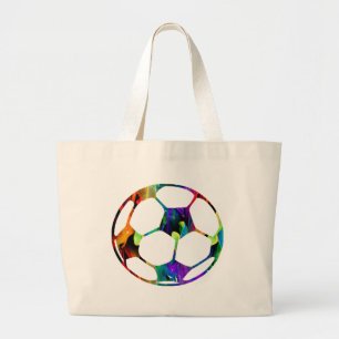 GRAND TOTE BAG PRODUITS MULTICOLORES DE BALLON DE FOOTBALL