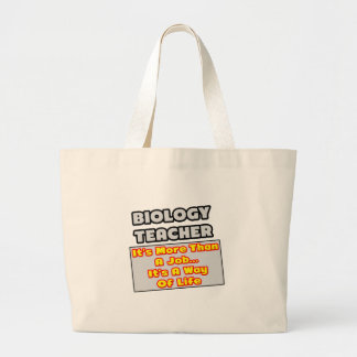 Grand Tote Bag Professeur de biologie...Plus que du travail, mode