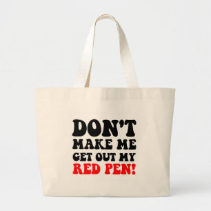 Grand Tote Bag Professeur drôle