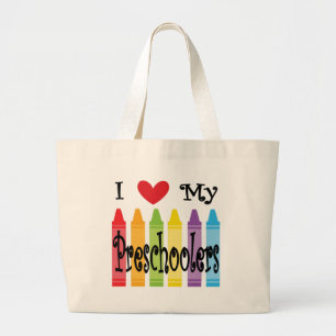 Grand Tote Bag professeur préscolaire