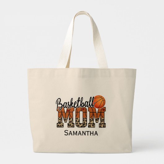 Grand Tote Bag Proud Basketball Maman - Champion du côté cour (Dos)