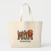 Grand Tote Bag Proud Basketball Maman - Champion du côté cour (Devant)