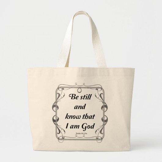 GRAND TOTE BAG PSALM 46-10 (Devant)