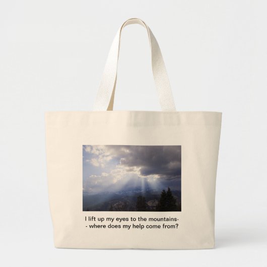 Grand Tote Bag Psaume 121 (Devant)