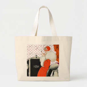 Grand Tote Bag Publicité de mode française vintage tendance