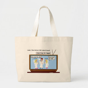 Grand Tote Bag Publicités télévisées Angel Cadeaux drôles et T-sh