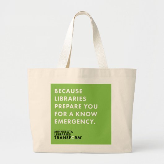 Grand Tote Bag Puisque sachez l'urgence Fourre-tout (Devant)
