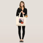 Grand Tote Bag Puli Halloween Candy (Devant (modèle))