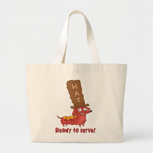 Grand Tote Bag Pun de Chien Saucisse de Francfort