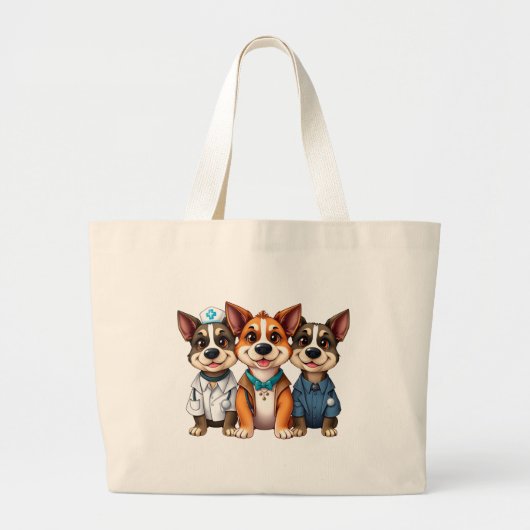 Grand Tote Bag Puppies (Devant)