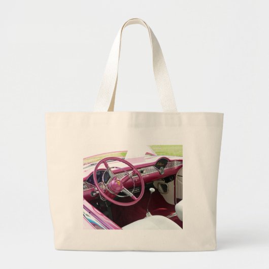 Grand Tote Bag Purple Chevy Bel Air (Devant)