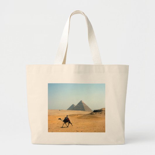 Grand Tote Bag pyramide de chameau (Devant)