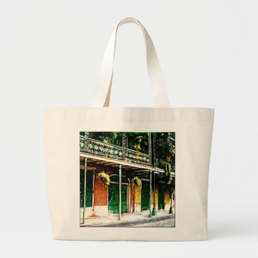 GRAND TOTE BAG QUARTIER FRANÇAIS DE LA NOUVELLE-ORLÉANS (Devant)