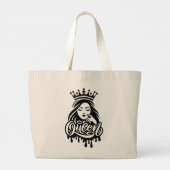 Grand Tote Bag Queen Design – Elegant Royal Crown (Dos)
