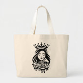 Grand Tote Bag Queen Design – Elegant Royal Crown (Devant)
