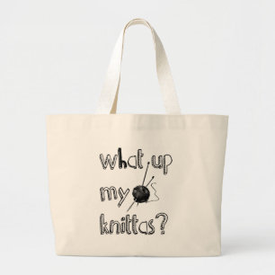Grand Tote Bag Quelle Est Ma Knitta ?