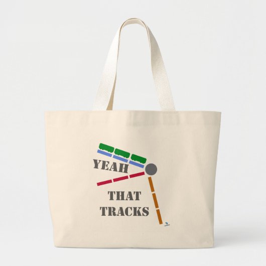 Grand Tote Bag Qui Trace Fun Train Boardgame Theme (Devant)