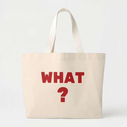 Grand Tote Bag Quoi ? (Devant)