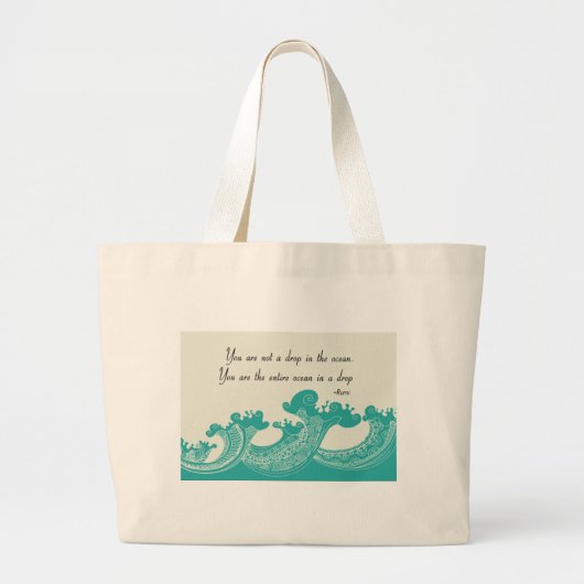 Grand Tote Bag Quota de Rumi Ocean (Devant)