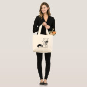 Grand Tote Bag Raccoon (Devant (modèle))