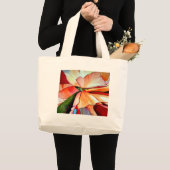 Grand Tote Bag Rainbow Begonia flower watercolour original (Devant (produit))