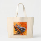 Grand Tote Bag Raisin Ripe Dans Le Vignoble (Devant)