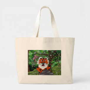Grand Tote Bag Randonner Notre Planète Eco-Team Tgrr Tiger Vêteme