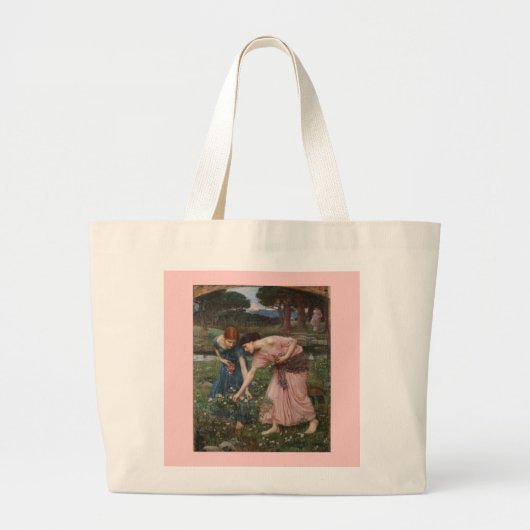 Grand Tote Bag Rassembler les fleurs par John Waterhouse (Devant)