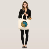Grand Tote Bag Rat d'eau (Devant (modèle))