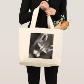 Grand Tote Bag Raton laveur fantaisie (Devant (produit))