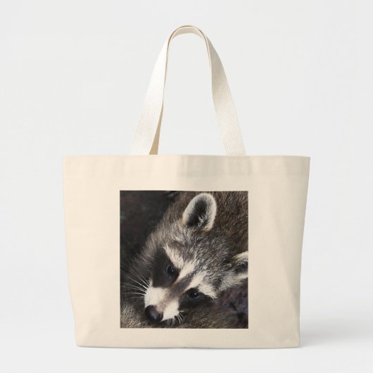 Grand Tote Bag Raton laveur fantaisie (Devant)