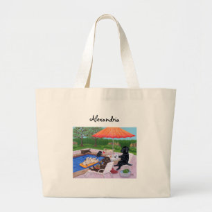 Grand Tote Bag Réception au bord de la piscine personnalisée