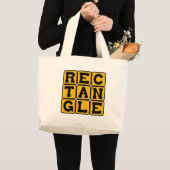 Grand Tote Bag Rectangle, polygone à quatre côtés (Devant (produit))