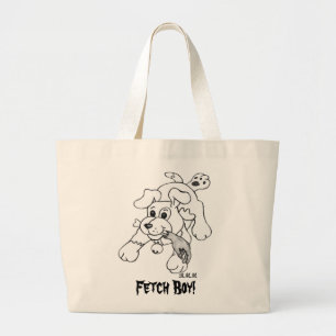 Grand Tote Bag Récupérer un garçon