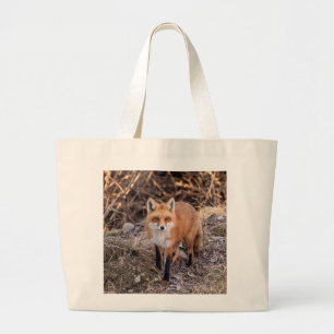 Grand Tote Bag Red Fox de près et personnel