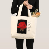 Grand Tote Bag Red Rose Hurricane Sandy Relief (Devant (produit))