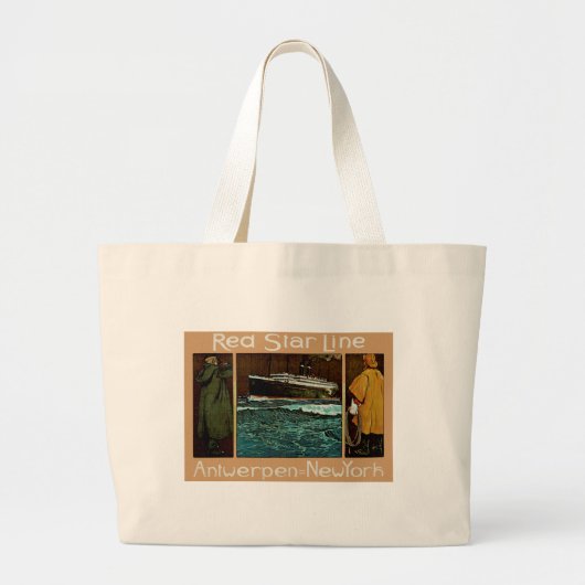 Grand Tote Bag Red Star Line ~ Antwerpen-New York (Devant)