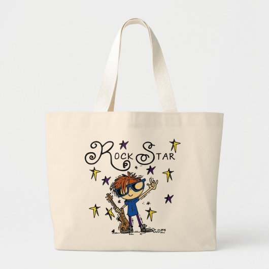 Grand Tote Bag Redhead Boy Rock Star (Devant)