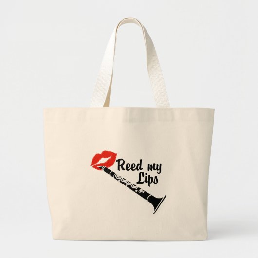 Grand Tote Bag Reed My Lips Clarinet (Devant)