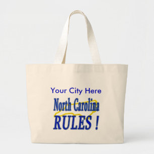 Grand Tote Bag Règles de la Caroline du Nord !